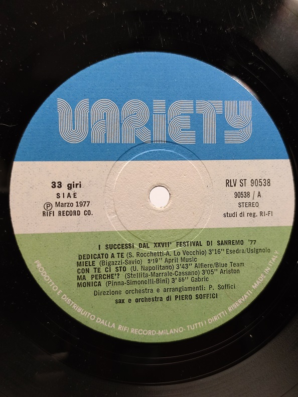 PIERRP SOFFICI– I SUCCESSİ DAL 27° FESTİVAL Dİ SANREMO '77 UZUN CALAR 33 DEVİR LP PLAK ORJİNAL KABINDA ORJİNAL BASKISIDIR