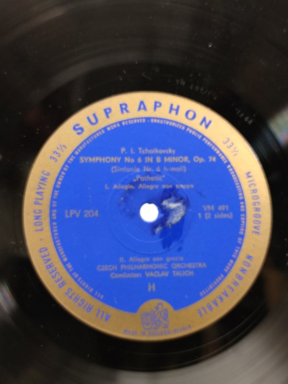TCHAIKOVSKY SMPHONY NO 6 IN B MINOR OP. 74 UZUN CALAR 33 DEVİR LP PLAK ORJİNAL KABINDA ORJİNAL BASKISIDIR