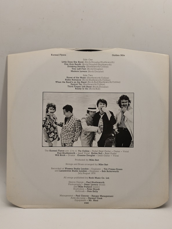 THE KURSAAL FLYERS GOLDEN MİLE UZUN CALAR 33 DEVİR LP PLAK ORJİNAL KABINDA ORJİNAL BASKISIDIR