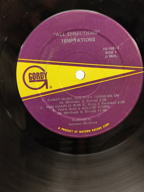 THE TEMPTATİONS ALL DİRECTİONS UZUN CALAR 33 DEVİR LP PLAK ORJİNAL KABINDA ORJİNAL BASKISIDIR