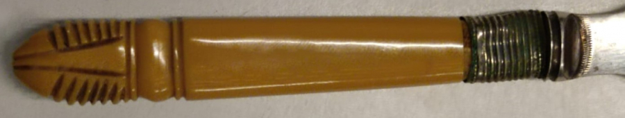 TT & CO EP YAZILI GÜMÜŞ ÜZERİ KALEM İŞLEME KATALİN SAP TEREYAĞI BIÇAĞI