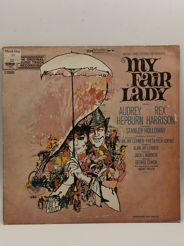 WARNER BROTHERS PİCTURES PRESENTS MY FAIR LADY UZUN CALAR 33 DEVİR LP PLAK ORJİNAL KABINDA ORJİNAL BASKISIDIR