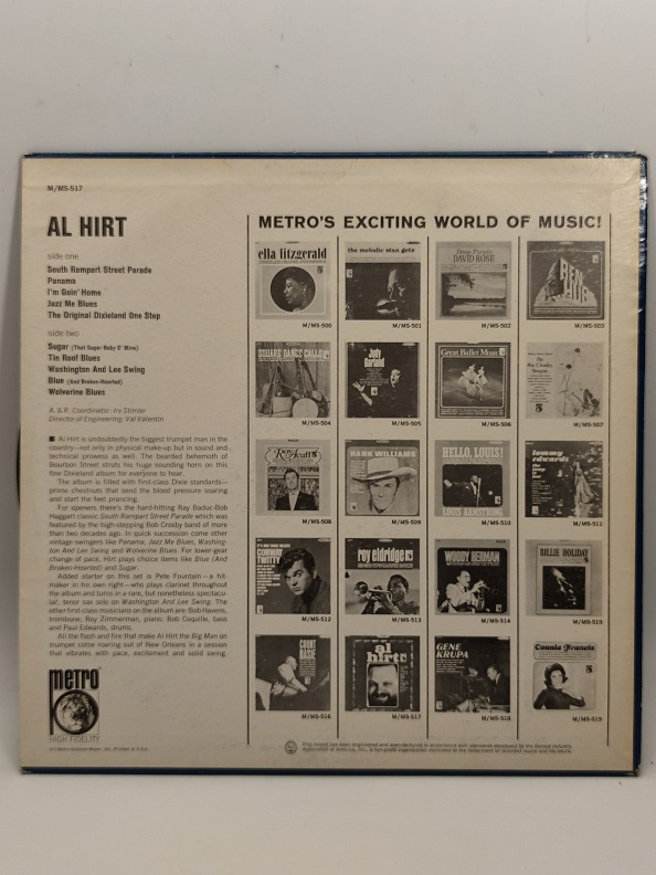 AL HIRT UZUN CALAR 33 DEVİR LP PLAK ORJİNAL KABINDA ORJİNAL BASKISIDIR