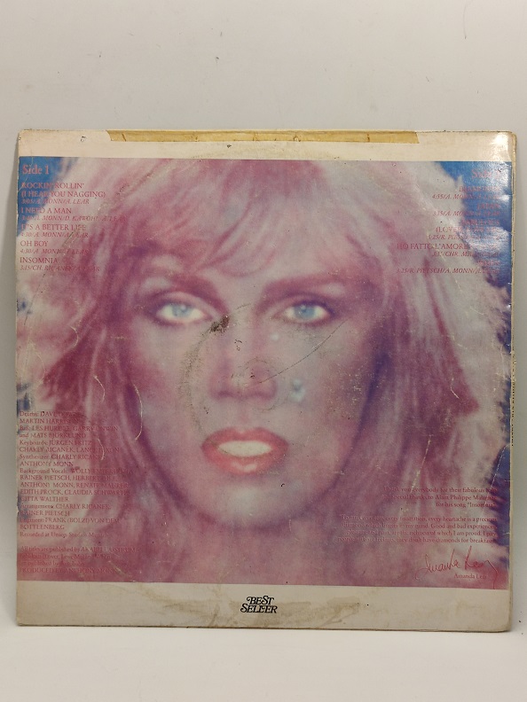 AMANDA LEAR DIAMONDS OF BREAKFAST UZUN CALAR 33 DEVİR LP PLAK ORJİNAL KABINDA ORJİNAL BASKISIDIR