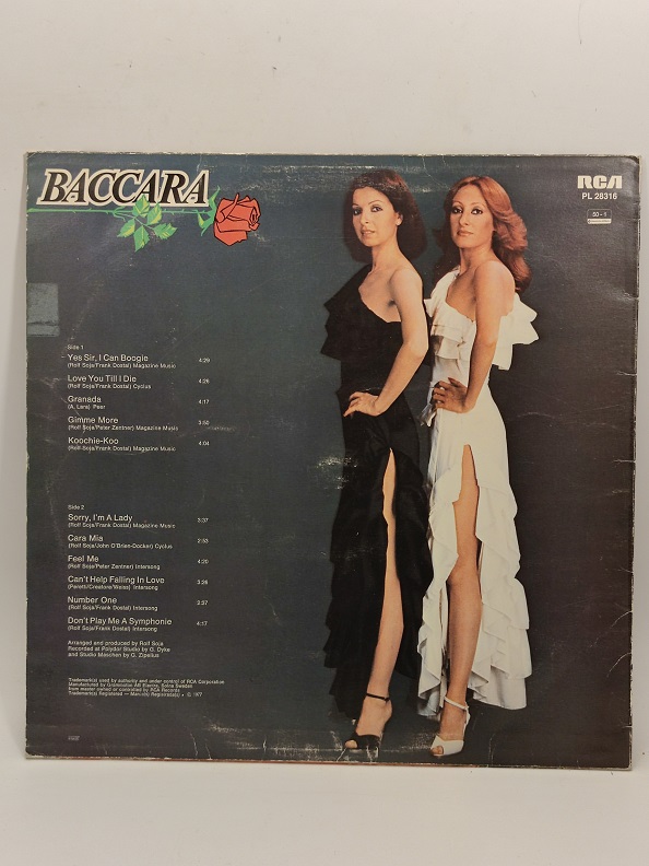 BACCARA UZUN CALAR 33 DEVİR LP PLAK ORJİNAL KABINDA ORJİNAL BASKISIDIR
