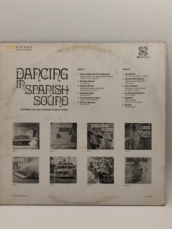 DANCING IN SPANISH SOUND ESTEBAN UZUN CALAR 33 DEVİR LP PLAK ORJİNAL KABINDA ORJİNAL BASKISIDIR