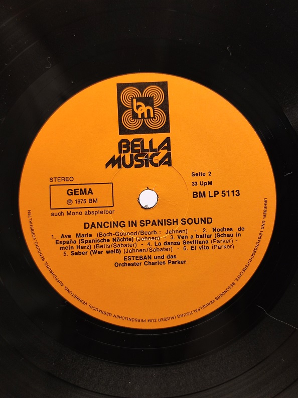 DANCING IN SPANISH SOUND ESTEBAN UZUN CALAR 33 DEVİR LP PLAK ORJİNAL KABINDA ORJİNAL BASKISIDIR
