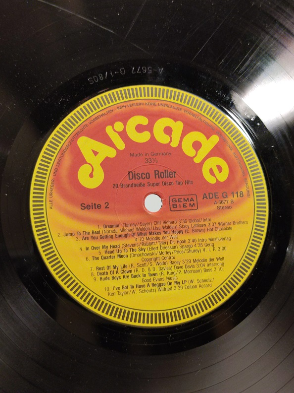 DİSCO ROLLER UZUN CALAR 33 DEVİR LP PLAK ORJİNAL KABINDA ORJİNAL BASKISIDIR