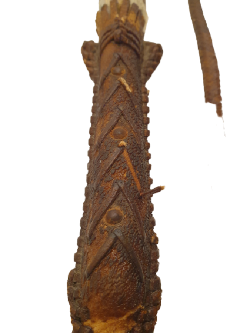 OSMANLI ÖZEL YAPIM CEYLAN TOYNAGINDAN ( AYAGI ) EL YAPIMI ÜZERİ CEYLAN DERİSİ İLE  İŞLEMELİ ÖRME KAMÇI