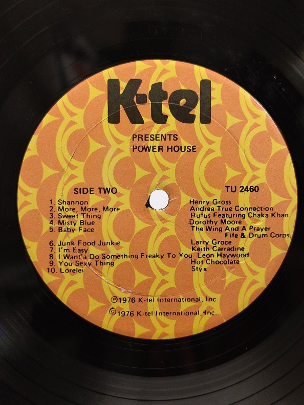 K-TEL POWER HOUSE UZUN CALAR 33 DEVİR LP PLAK ORJİNAL KABINDA ORJİNAL BASKISIDIR