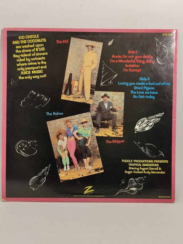 KID CREOLE & THE COCONUTS UZUN CALAR 33 DEVİR LP PLAK ORJİNAL KABINDA ORJİNAL BASKISIDIR