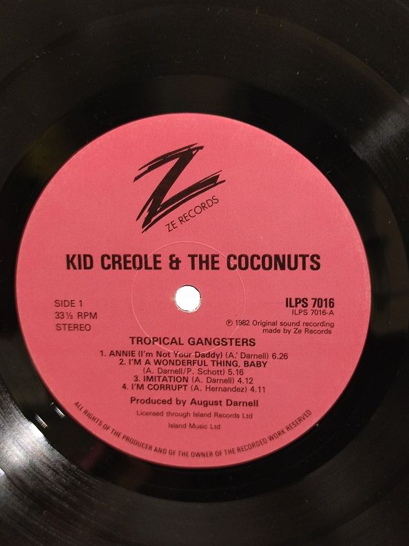 KID CREOLE & THE COCONUTS UZUN CALAR 33 DEVİR LP PLAK ORJİNAL KABINDA ORJİNAL BASKISIDIR