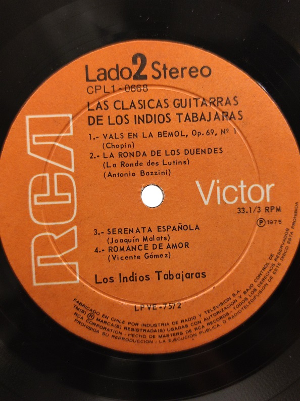 LOS INDIOS TABAJARAS UZUN CALAR 33 DEVİR LP PLAK ORJİNAL KABINDA ORJİNAL BASKISIDIR