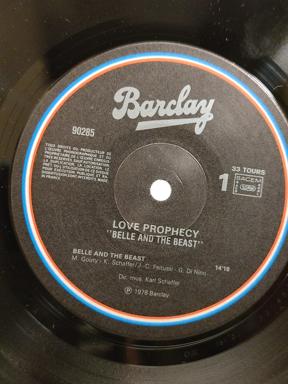 LOVE PROPHECY BELLE AND THE BEAST UZUN CALAR 33 DEVİR LP PLAK ORJİNAL KABINDA ORJİNAL BASKISIDIR