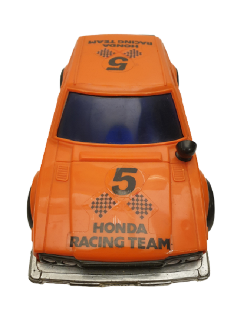  1970 HONDA RACING TEAM 5  HONDA ACCORD TURUNCU RENKDE CARPINCA GERİ DÖNEN SORUNSUZ OYUNCAK YARIŞ ARABASI