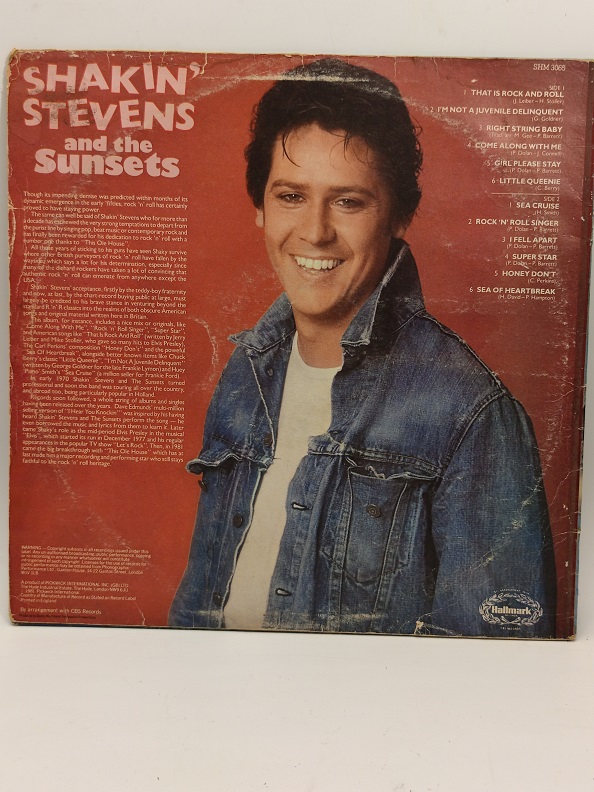 SHAKIN STEVENS AND THE SUNSETS UZUN CALAR 33 DEVİR LP PLAK ORJİNAL KABINDA ORJİNAL BASKISIDIR