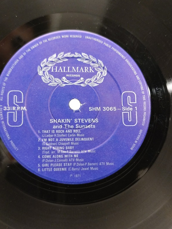 SHAKIN STEVENS AND THE SUNSETS UZUN CALAR 33 DEVİR LP PLAK ORJİNAL KABINDA ORJİNAL BASKISIDIR