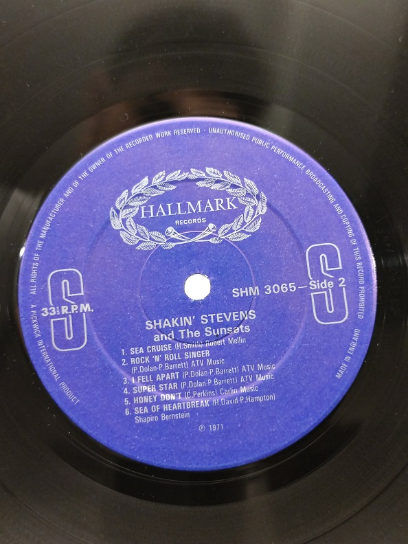 SHAKIN STEVENS AND THE SUNSETS UZUN CALAR 33 DEVİR LP PLAK ORJİNAL KABINDA ORJİNAL BASKISIDIR