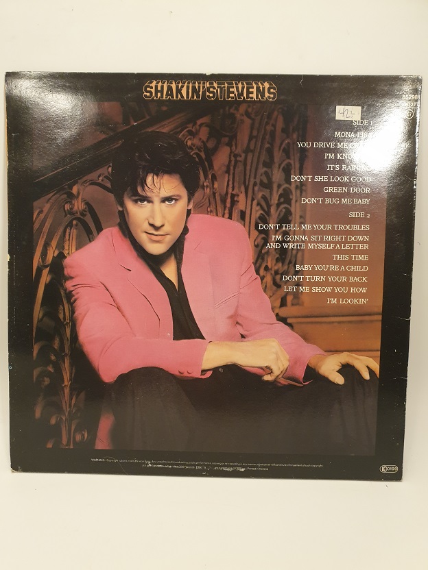 SHAKY SHAKIN STEVENS UZUN CALAR 33 DEVİR LP PLAK ORJİNAL KABINDA ORJİNAL BASKISIDIR