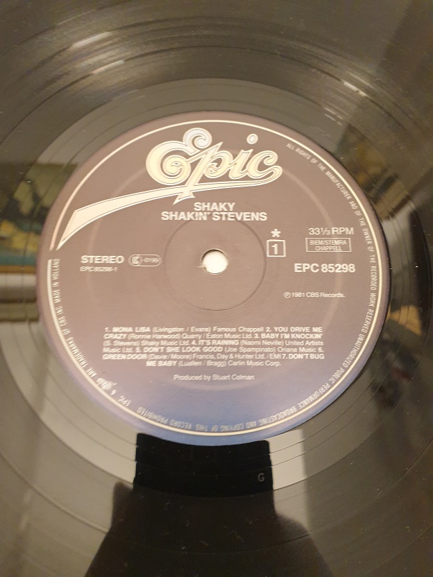 SHAKY SHAKIN STEVENS UZUN CALAR 33 DEVİR LP PLAK ORJİNAL KABINDA ORJİNAL BASKISIDIR