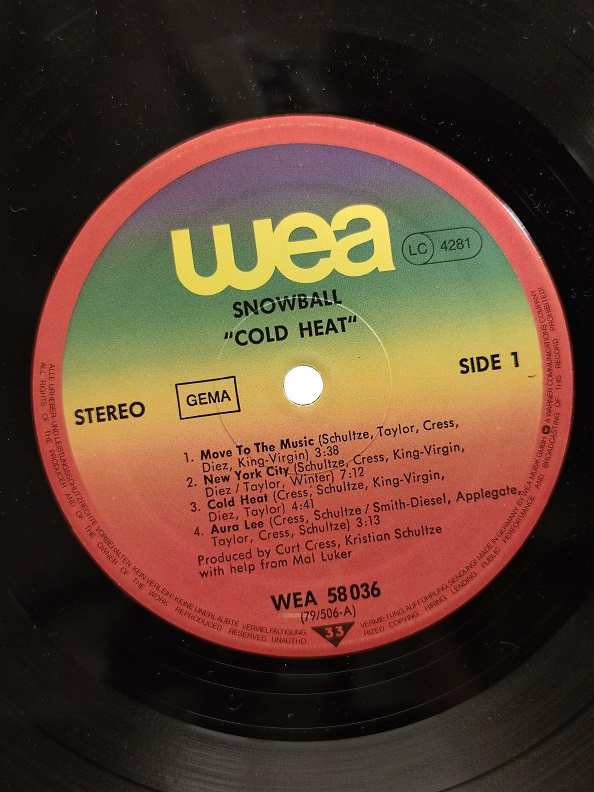 SNOWBALL COLD HEAT UZUN CALAR 33 DEVİR LP PLAK ORJİNAL KABINDA ORJİNAL BASKISIDIR