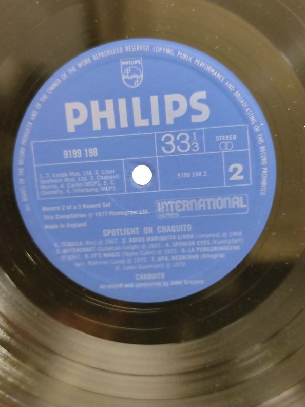SPOTLIGHT ON CHAQUITO UZUN CALAR 33 DEVİR LP PLAK ORJİNAL KABINDA ORJİNAL BASKISIDIR