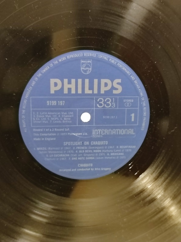 SPOTLIGHT ON CHAQUITO UZUN CALAR 33 DEVİR LP PLAK ORJİNAL KABINDA ORJİNAL BASKISIDIR