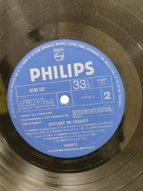 SPOTLIGHT ON CHAQUITO UZUN CALAR 33 DEVİR LP PLAK ORJİNAL KABINDA ORJİNAL BASKISIDIR