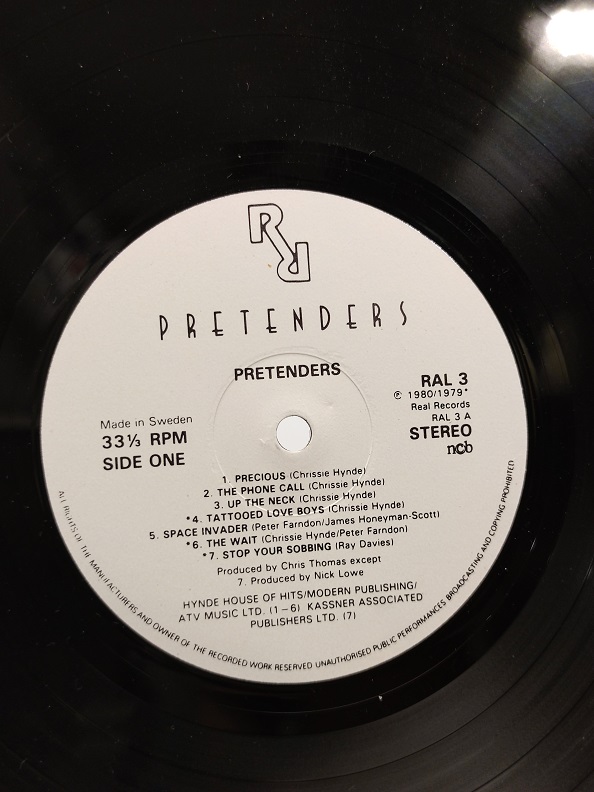 THE PRETENDERS UZUN CALAR 33 DEVİR LP PLAK ORJİNAL KABINDA ORJİNAL BASKISIDIR