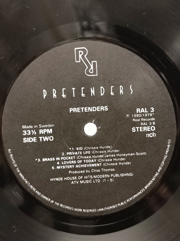 THE PRETENDERS UZUN CALAR 33 DEVİR LP PLAK ORJİNAL KABINDA ORJİNAL BASKISIDIR