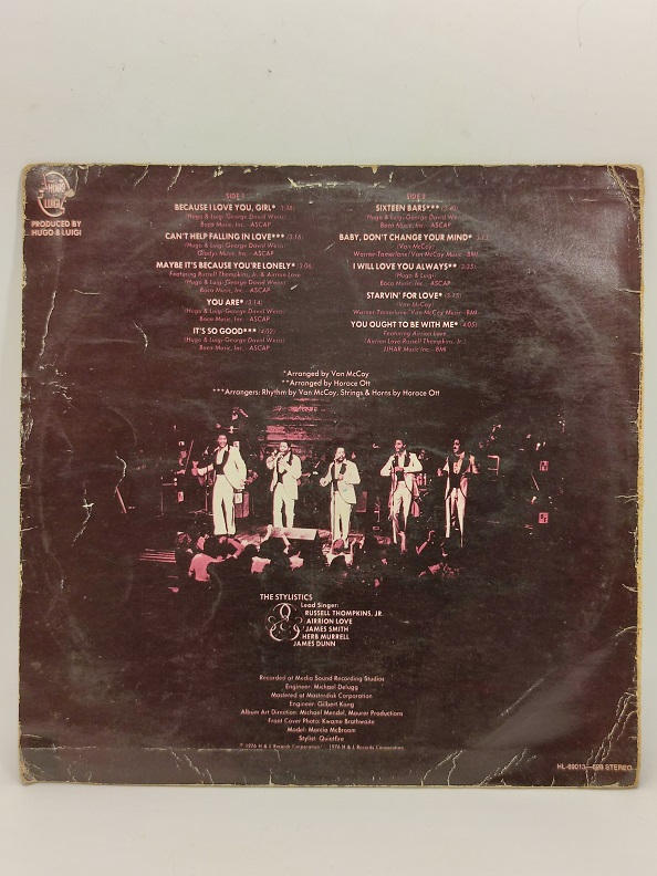 THE STYLİSTİCS FABULOUS UZUN CALAR 33 DEVİR LP PLAK ORJİNAL KABINDA ORJİNAL BASKISIDIR