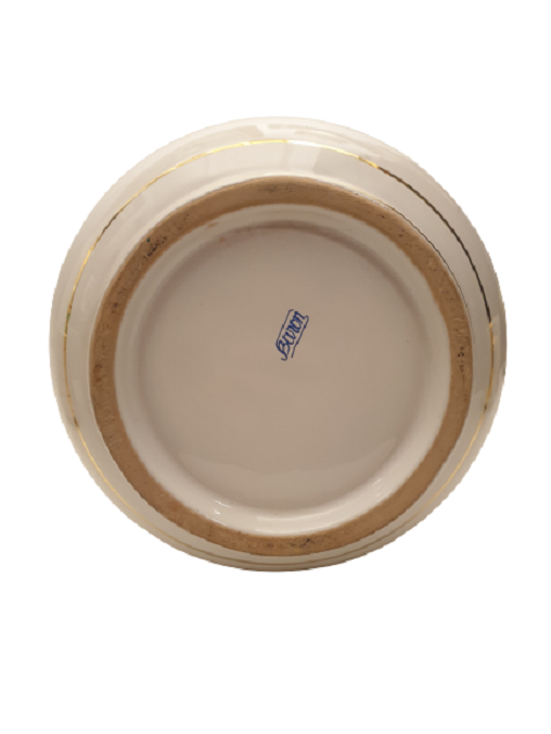 BARON SÜRAHİ VE 6 ADET KULPLU KUPA PARÇA İÇKİ TAKIMI AGIZ VE KULP ALTIN EL CEKME ÜZERLERİ RESİMLİ