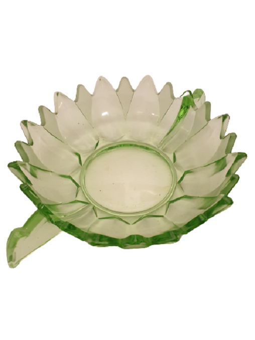 1950 FRANSIZ ÖZEL GÜNLERDE TÖRENLERDE  KULLANILAN SICAK VE SOUK ŞARAP İÇKİ TAKIMI KASE VE KULPLU BARDAKLARI CALEDON YEŞİLİ