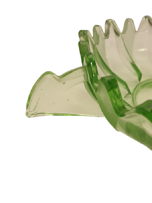 1950 FRANSIZ ÖZEL GÜNLERDE TÖRENLERDE  KULLANILAN SICAK VE SOUK ŞARAP İÇKİ TAKIMI KASE VE KULPLU BARDAKLARI CALEDON YEŞİLİ