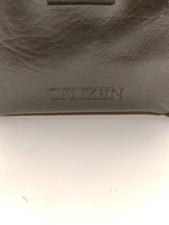 1991  LCD COLOUR TV & VİDEO MONİTOR DD-T126 CITIZEN MİNİ ANTENLİ DERİ ÇANTALI TELEVİZYON