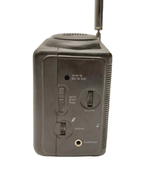 1991  LCD COLOUR TV & VİDEO MONİTOR DD-T126 CITIZEN MİNİ ANTENLİ DERİ ÇANTALI TELEVİZYON