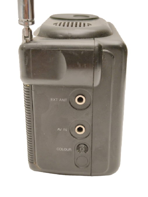 1991  LCD COLOUR TV & VİDEO MONİTOR DD-T126 CITIZEN MİNİ ANTENLİ DERİ ÇANTALI TELEVİZYON