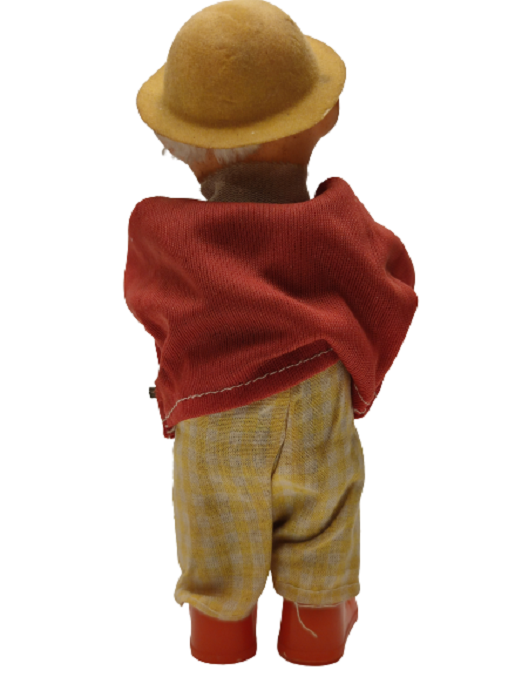 1950 KURMALI TENEKE DAVUL CALAN PALYACO OYUNCAK FİGÜR