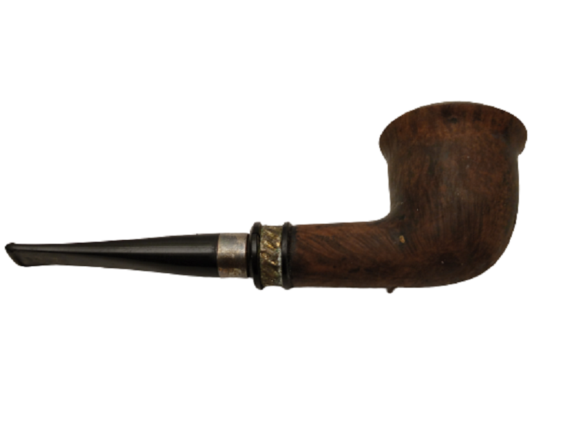 1960 ÜZERİ İŞLEMELİ KARA AGACDAN YAPILMA AVRUPA MENŞEYLİ  PİPO