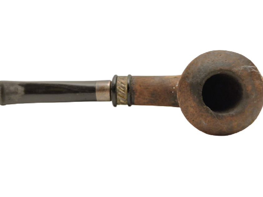 1960 ÜZERİ İŞLEMELİ KARA AGACDAN YAPILMA AVRUPA MENŞEYLİ  PİPO