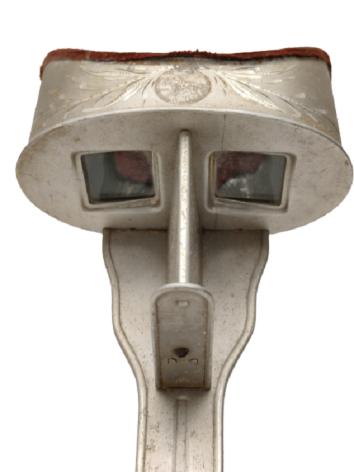 19 YY THE PERFECSCOPE STEREOSKOP  3D 3 BOYUTLU  KART GÖSTERİCİ KOMPLE ALÜMİNYUM METALDEN 