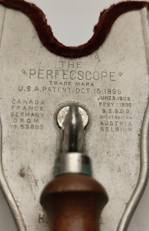 19 YY THE PERFECSCOPE STEREOSKOP  3D 3 BOYUTLU  KART GÖSTERİCİ KOMPLE ALÜMİNYUM METALDEN 