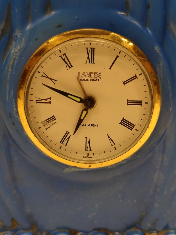 PORSELEN LANDEX ROYAL CRAFT MASA SAATİ MEKANİK KURMALI 