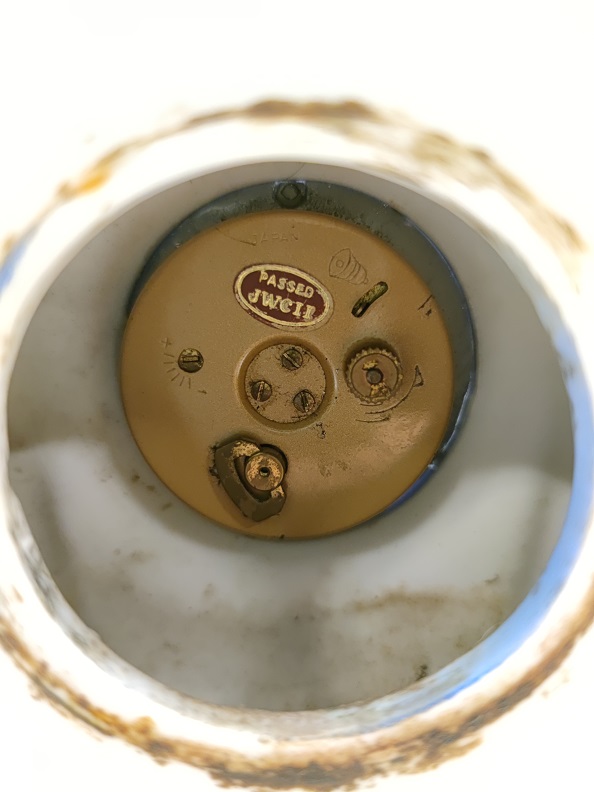 PORSELEN LANDEX ROYAL CRAFT MASA SAATİ MEKANİK KURMALI 