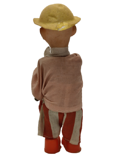 1950 KURMALI TENEKE ZİL ÇALAN PALYAÇO OYUNCAK FİGÜR