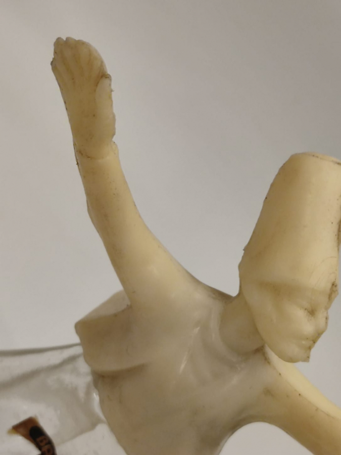 BALIKESİR G CİCEK KOLONYALARI ETİKETLİ KONYA MEVLANA MEVLEVİ SEMAZEN FORMUNDA ALTI CAM ÜSTÜ PLASTİK  SEMAZEN KOLONYA ŞİŞESİ