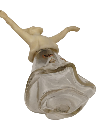 BALIKESİR G CİCEK KOLONYALARI ETİKETLİ KONYA MEVLANA MEVLEVİ SEMAZEN FORMUNDA ALTI CAM ÜSTÜ PLASTİK  SEMAZEN KOLONYA ŞİŞESİ