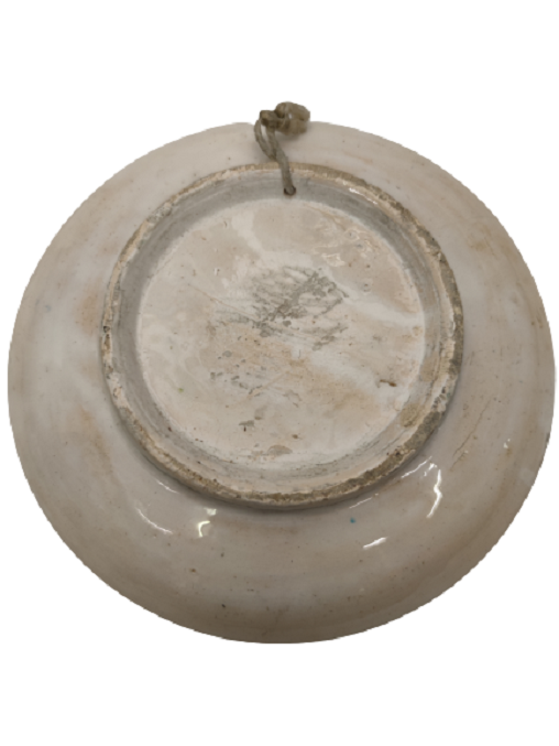 1950 İZNİK TAMAMI EL İŞCİLK VE EL BOYAMA  OSMANLI DESENLER ÇİNİ DUVAR TABAĞI