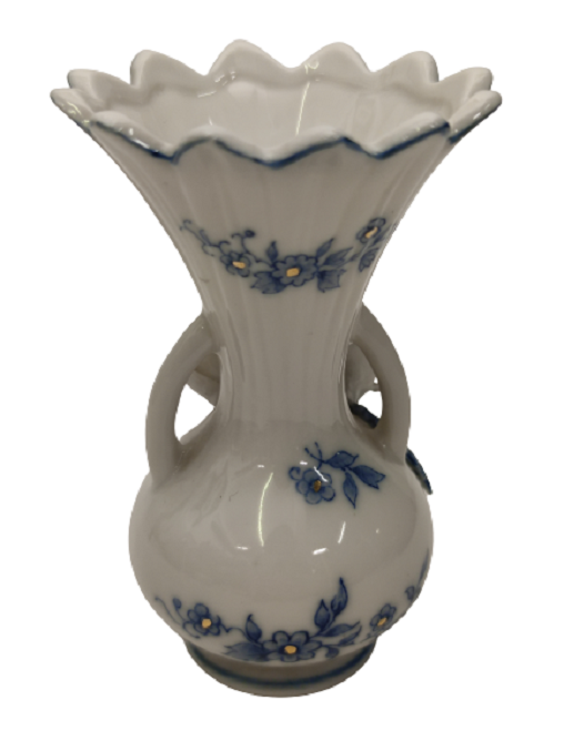 PORSELEN MASA ÜZERİ ÜÇLÜ OBJE KAPAKLI KALP & RESİM CERCEVESİ & MİNİ VAZO