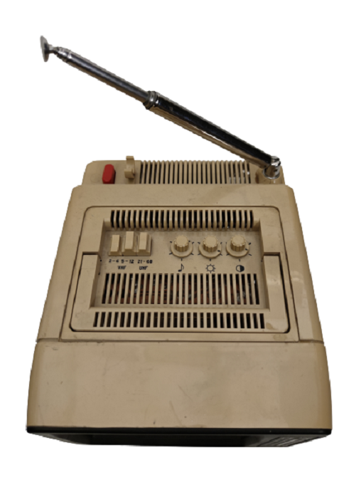 1988 TELE STAR 4004  TV ANTENLİ TAŞINABİLİR SİYAH BEYAZ TELEVİZYON  TV